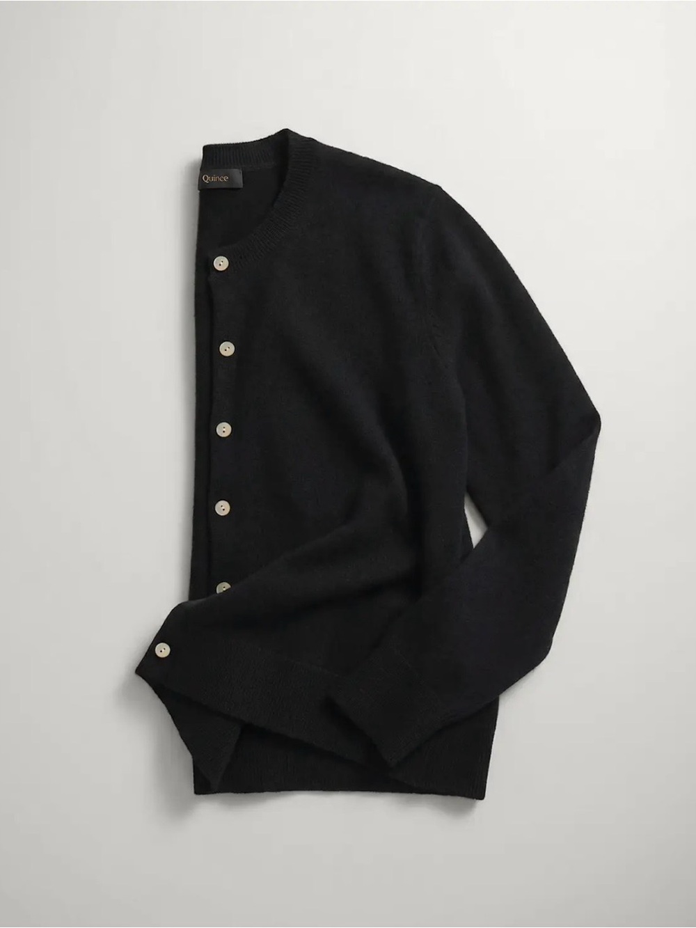 Quince 100% Mongolian Cashmere Black Cardigan Sweater Women S Classic NWT (Read)